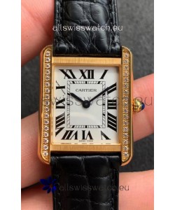 Cartier Tank Solo Swiss Quartz Watch in Yellow Gold Casing - 27MM Wide