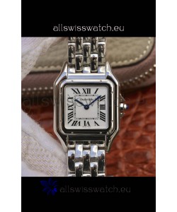 Cartier PANTHERE Edition 1:1 Mirror Quality Swiss Replica Watch in White Dial - Steel Bezel