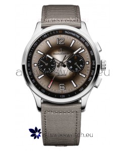 Jaeger LeCoultre Polaris Q902843J Chronograph Grey Dial Nylon Strap Swiss Replica Watch 