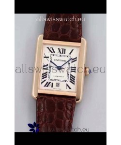Cartier Tank Solo Swiss Automatic Watch in Rose Gold Plating 31MM Wide 