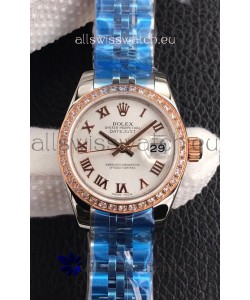 Rolex Datejust Ladies 28MM Cal.3135 Movement Swiss Replica in 904L Steel White Dial 