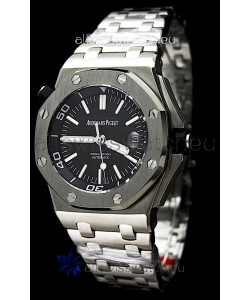 Audemars Piguet Royal Oak Scuba Swiss Watch in Black Dial