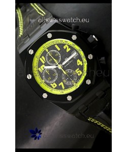 Audemars Piguet Royal Oak Offshore Bumble Bee Edition Watch - Secs hands at 12 O Clock