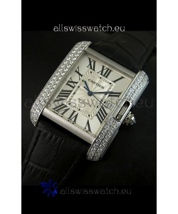 Cartier Tank Swiss Replica Watch 1:1 Mirror Replica Watch - Steel Casing