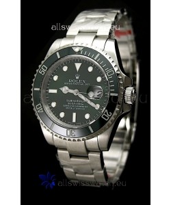 Rolex Submariner Watch with Glidelock Clasp Green Bezel/Dial