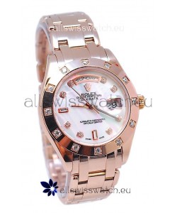 Rolex Day Date White Mother of Pearl Japanese Replica Watch