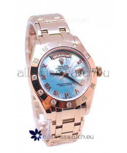 Rolex Day Date Blue Mother of Pearl Japanese Replica Watch