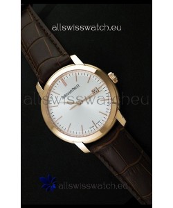 Audemars Piguet Jules Swiss Automatic Watch in Rose Gold Casing