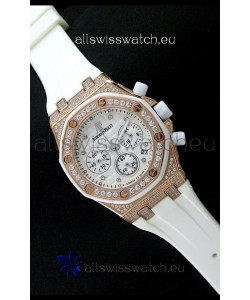 Audemars Piguet Royal Oak Ladies Alinghi Limited Edition Japanese Watch in White