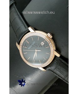 Audemars Piguet Jules Classic Swiss Automatic Rose Gold Watch in Black Dial